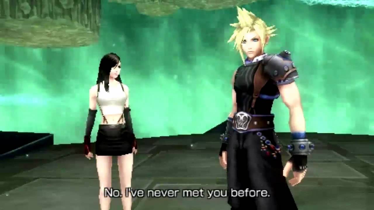 hd dissidia 012 duodecim cutscene cloud talks with tifa youtube