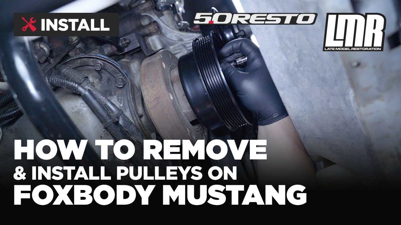 How To Remove & Install Pulleys On Your Fox Body Mustang (7993) YouTube
