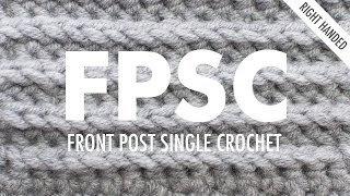 The Front Post Single Crochet (FPsc) :: Crochet Stitch :: Right Handed
