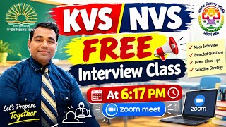KVS NVS Interview 2026 Free | Kvs.Nvs interview preparation on zoom meet | PD Classes screenshot 1
