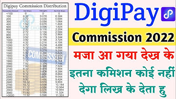DigiPay Commission 2022 । DigiPay New Commission List 2022 । Csc DigiPay Commission।
