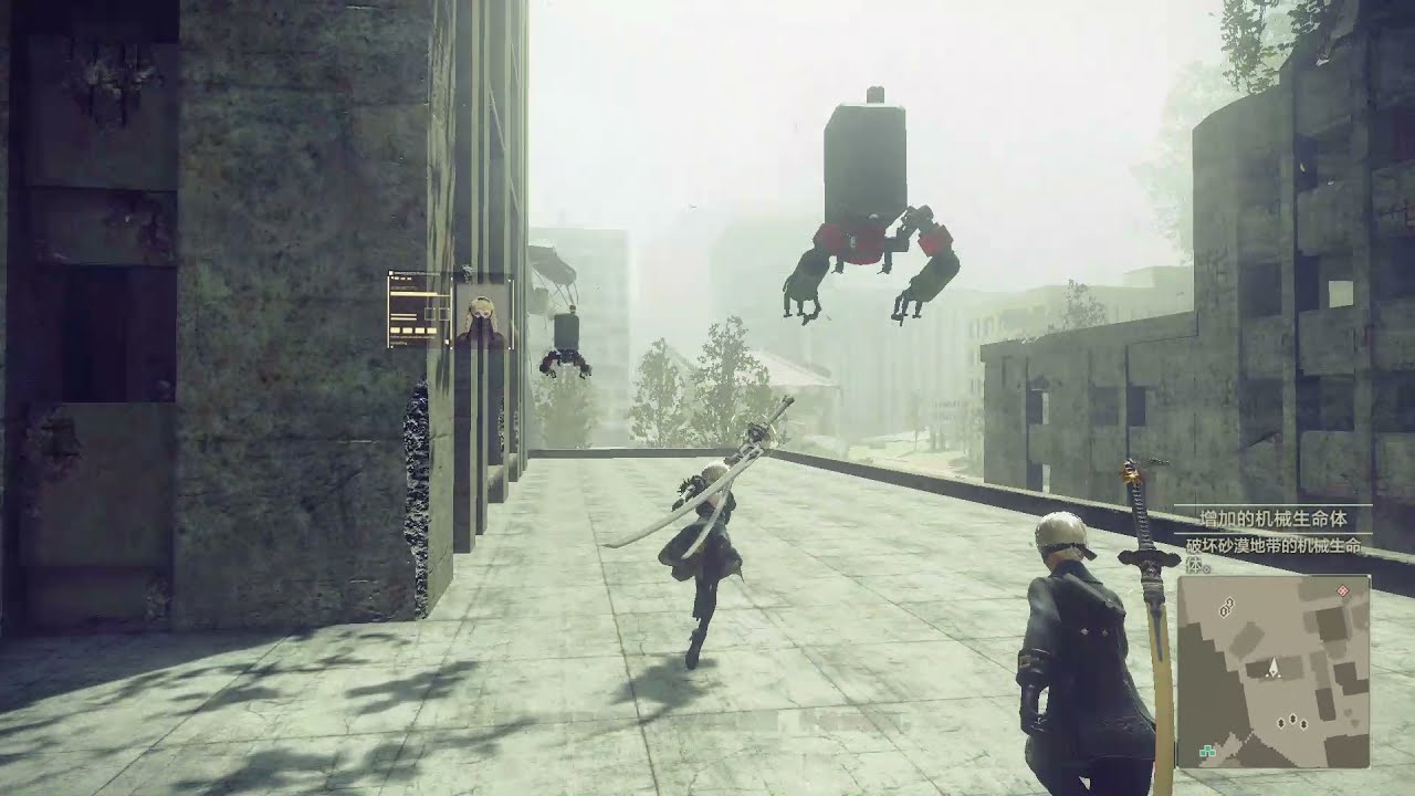 Nier Automata 尼爾 自動人形 Free Roam Gameplay Part 1 Youtube