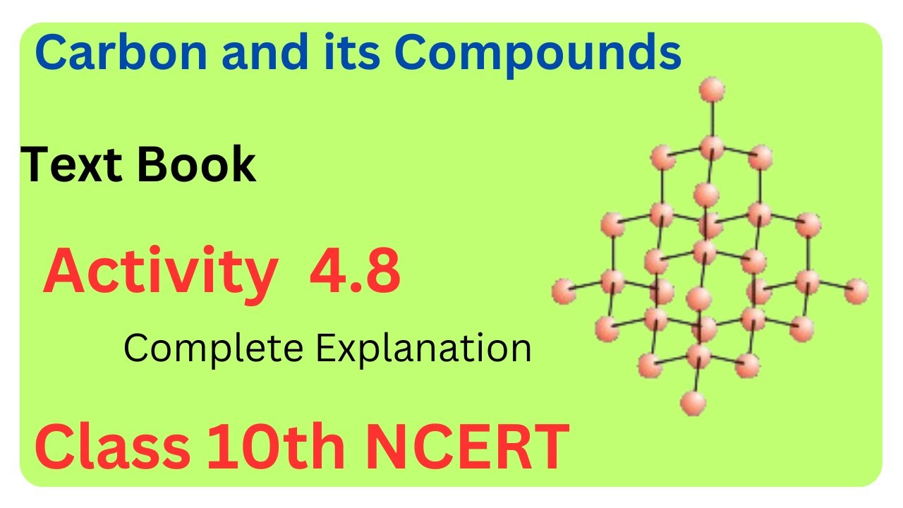 Задание 4.8. 10 класс. Естествознание. Углерод и его соединения | NCERT. Задание 4.8. Естествозна...