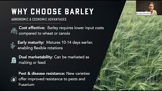 Malt Barley Seeding and Production Recommendations | Webinar Recording #farming #barley #seeding
