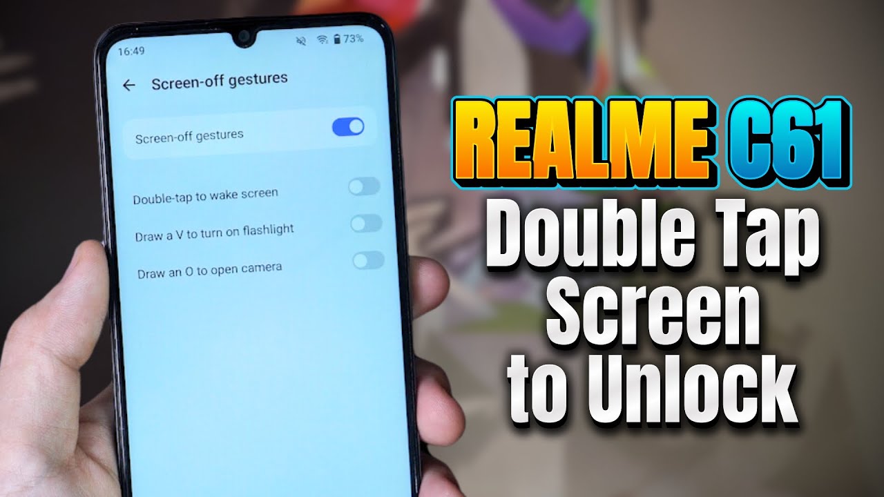 How to Set Double Tap Screen to Lock / to Wake Realme C61 - YouTube