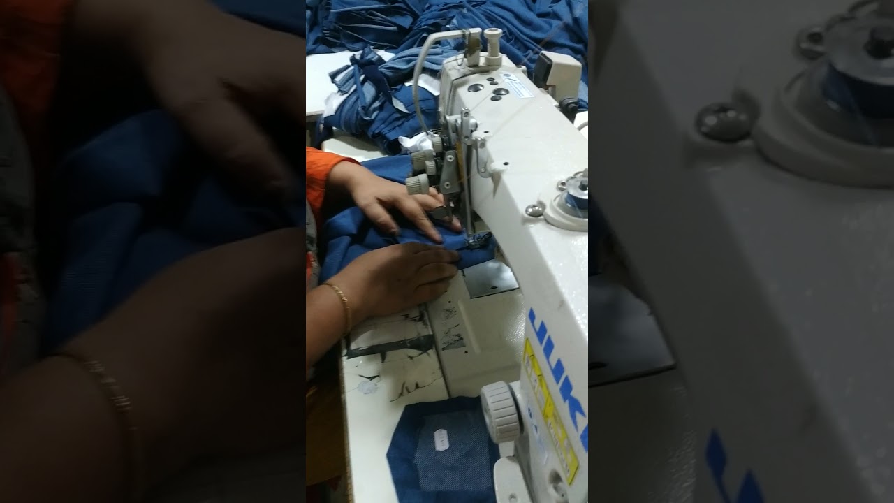 Back Pocket Joint or Attach Garments Sewing Industry