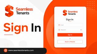 Seamless Tenants - Sign In Demo | Management Portal Guide