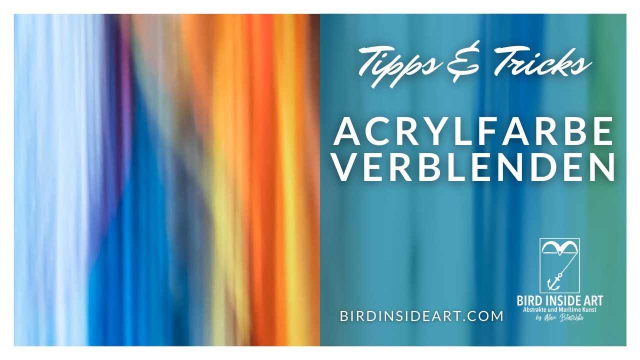 Acrylfarben einfach verblenden, Farben verblenden, Acryl Tipps & Tricks, Acryl malen für Anfänger