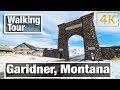 4K City Walks: Gardiner Montana Virtual Treadmill Walking Tour