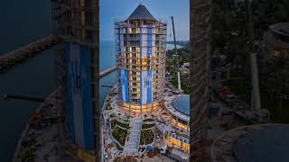 Luxury Beachfront Mansion Construction Timelapse | Modern Glass Villa Build in 4K