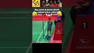 Kevin sanjaya Langsung Tengil ke pemain yang suka ngulur waktu #badminton #bwf
