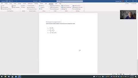 Producing Braille Math using MathType in Word with Duxbury