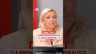 "Jean-Luc Mélenchon's electoral provocation": Marine Le Pen on RTL