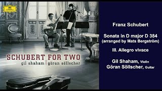 Franz Schubert: Sonata in D major D 384 (arranged by Mats Bergström) - III. Allegro vivace