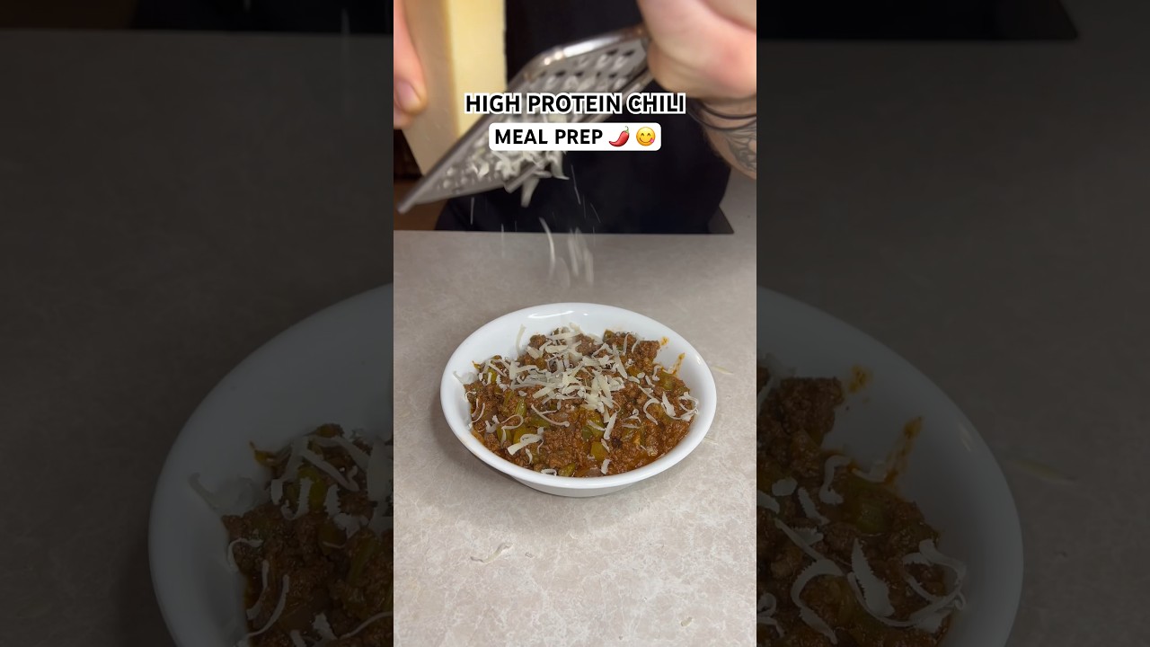 HIGH PROTEIN CHILI MEAL PREP 🌶️😋 