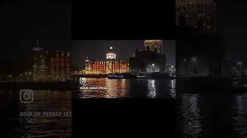 Taaj hotel Night view 😍 #mumbai #indiatourism I