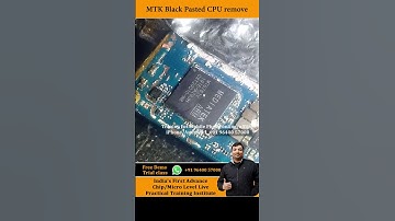 MTK Black pasted iC Remove #mobile #repair