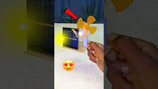 solar panel motor fan || school project || #shorts