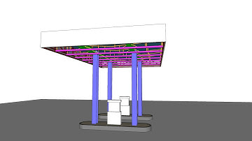 Gas Station Canopy 11m x 7m