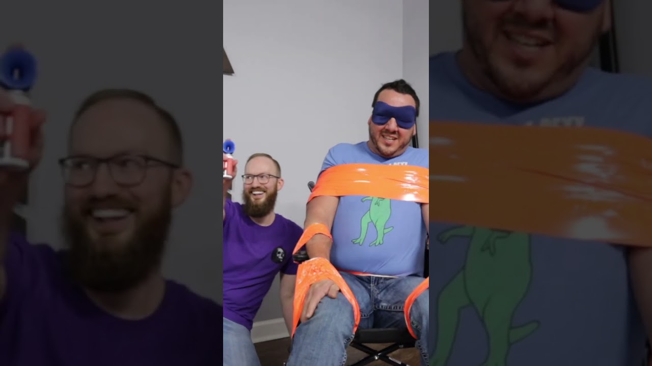 Duct Taped To A Chair Airhorn Prank! 🤣
