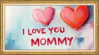 Romantic Heart Painting Screensaver (2 Hours) | I Love You Mommy | TV Frame Art screenshot 2