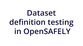 Dataset definition testing in OpenSAFELY screenshot 5