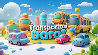 🚗 Transportasi Darat untuk Anak | Belajar Alat Transportasi!