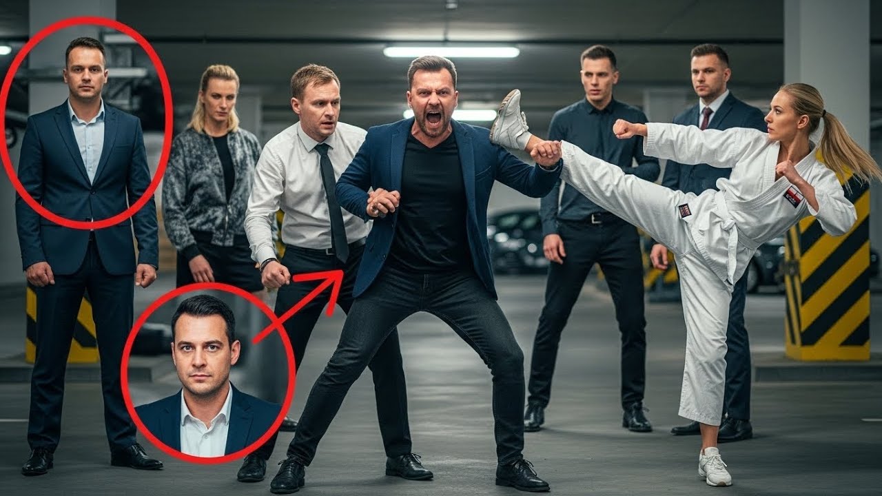 Sześciu mężczyzn osacza groźnego bossa mafii w garażu — ukryta umiejętność kelnerki