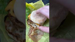Processed cheese, served on a toasted English muffin - Egg McMuffin McDonald #shorts #shortsfeed