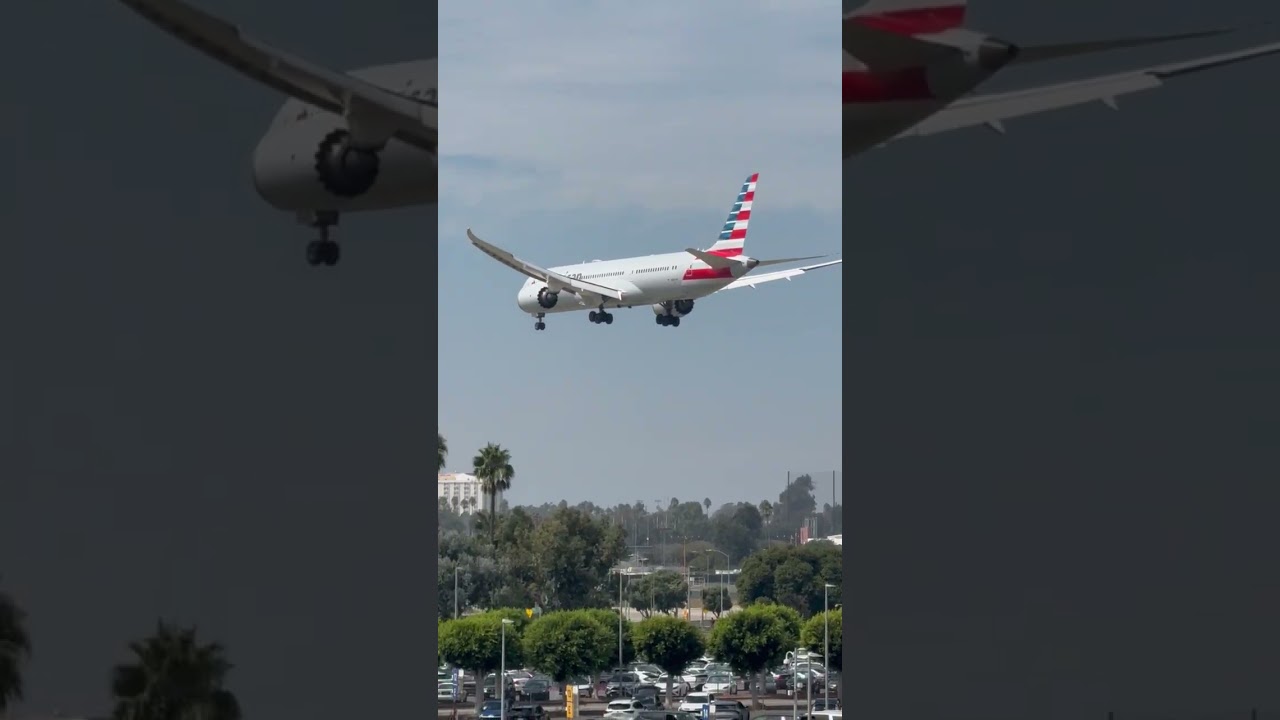 American Airlines Boeing 787 9 Dreamliner Arriving at LAX From Tokyo, Japan! 