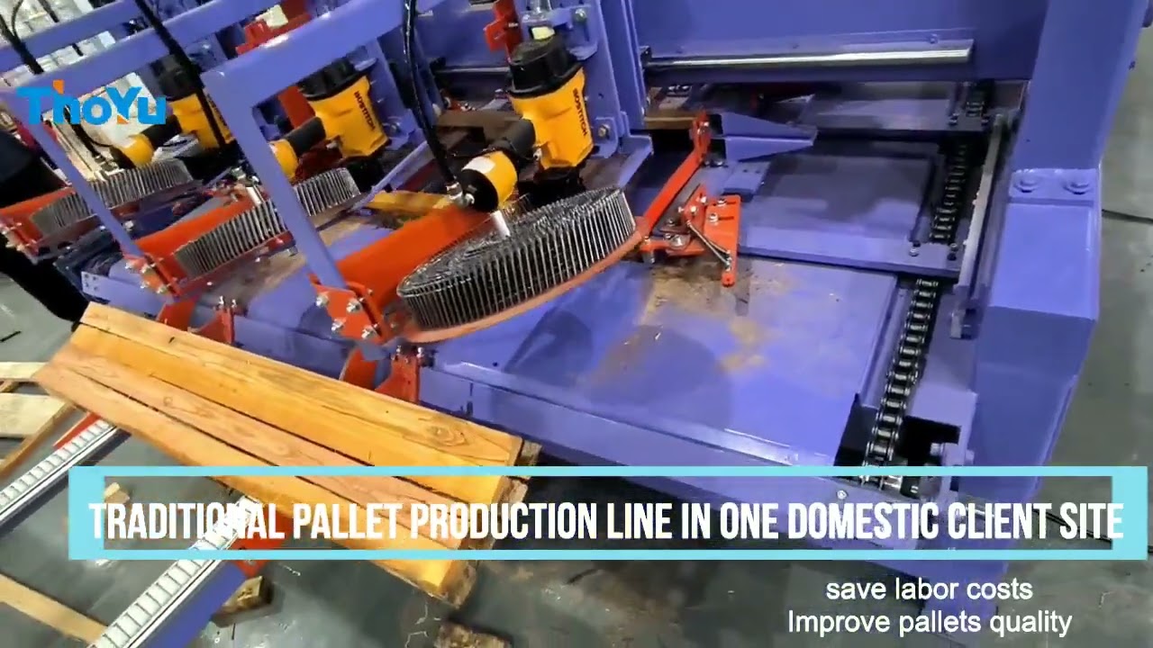 Traditional pallets production line in China/Euro pallets/Automatic machine/Wooden pallets