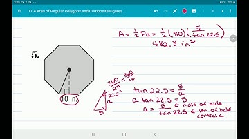 Geometry 11.4  - Area of Regular Polygons