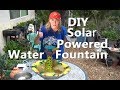 DIY Solar Water Fountain Candle Stick Bowl Sun Powered Birdbath Garden Pond Attract Bird Hummingbird