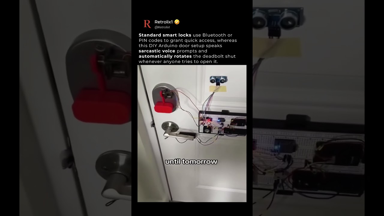 DIY Sarcastic Smart Door Lock Automaton