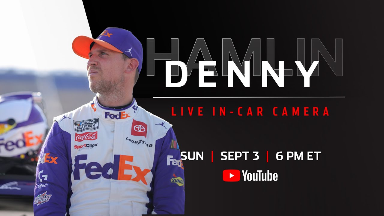 Live Denny Hamlins Darlington In-Car Camera NASCAR