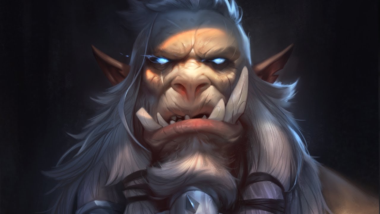 Digital Painting Mag'har Death Knight World of Warcraft Shadowlands