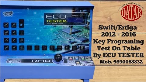#keycoding #ecutester                       ECU TESTER SWIFT/ERTIGA 2012-2016 KEY PROGRAMING SUCCESS