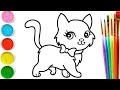 Bolalar Uchun mushuk rasm chizish | Drawing cat for children | Сурет салуу КОШКА Рисование для детей