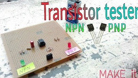 Transistor tester DIY | School Project | Simple Transistor tester Using IC 555 Timer | "makeit"