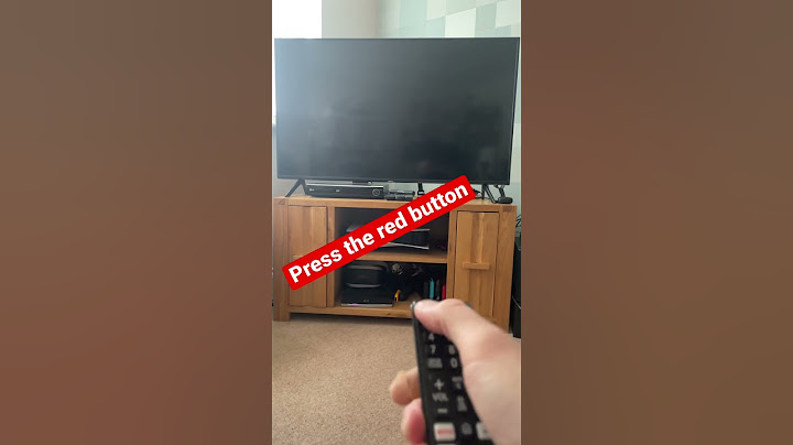 How to: Turn on a TV!