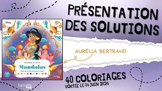 Mandalas - coloriages mystères Disney - Hachette Heroes - SOLUTIONS