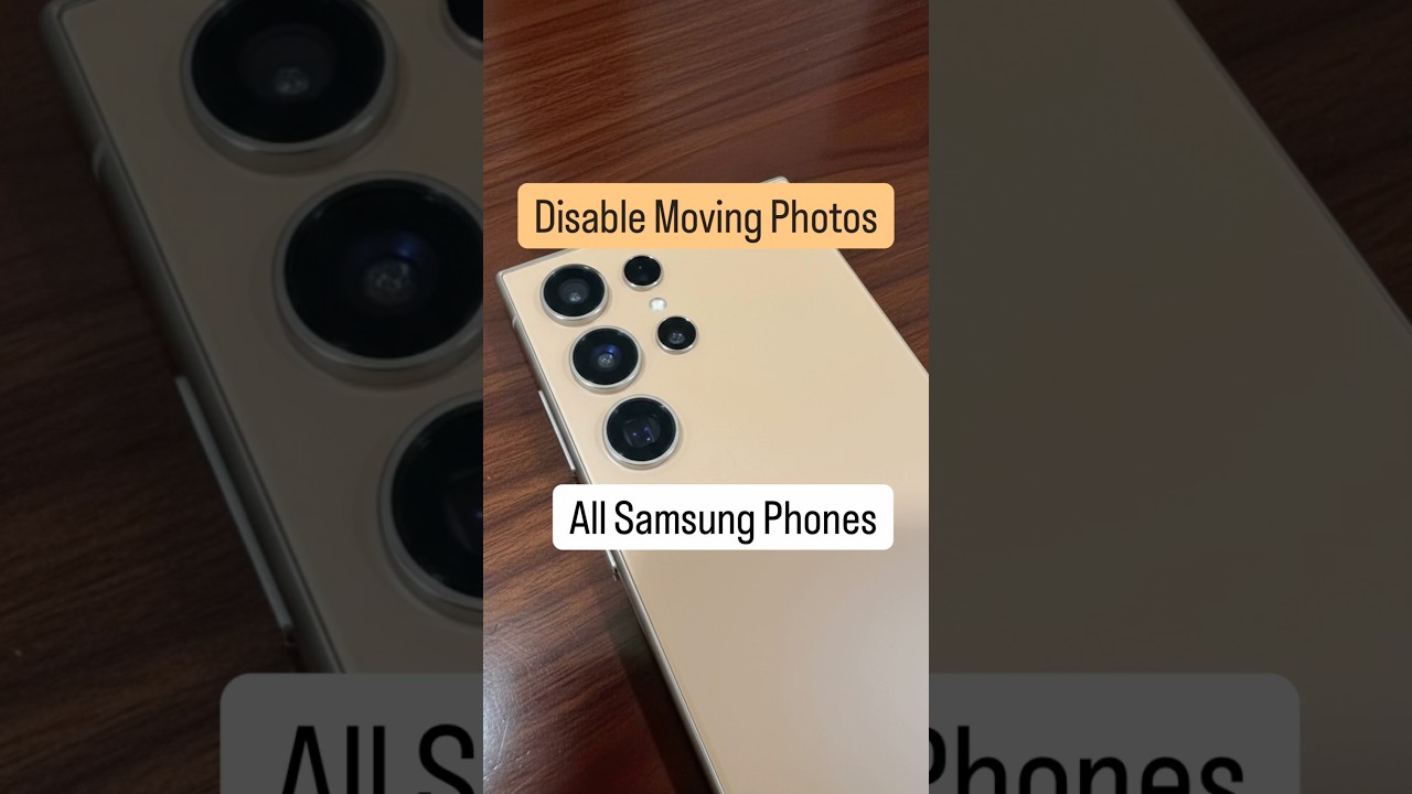 Turn OFF Motion Photos on Samsung 