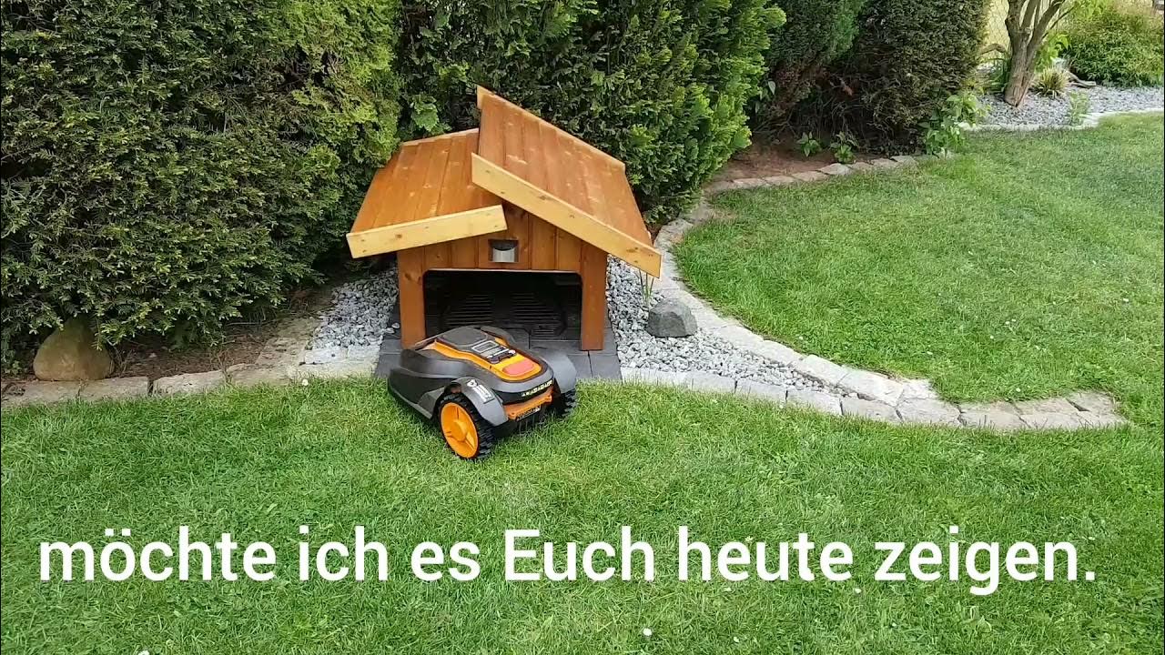 🤔Mähroboter, Worx Landroid, Garage raus und rein fahren, Kabelverlegung