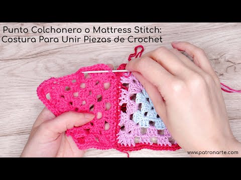 Crochet Mattress Stitch | Learn How To Join Crochet Pieces Together