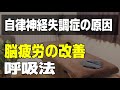 自律神経失調症の原因となっている脳疲労を最速で改善｜うつ病・パニック障害にも効果的