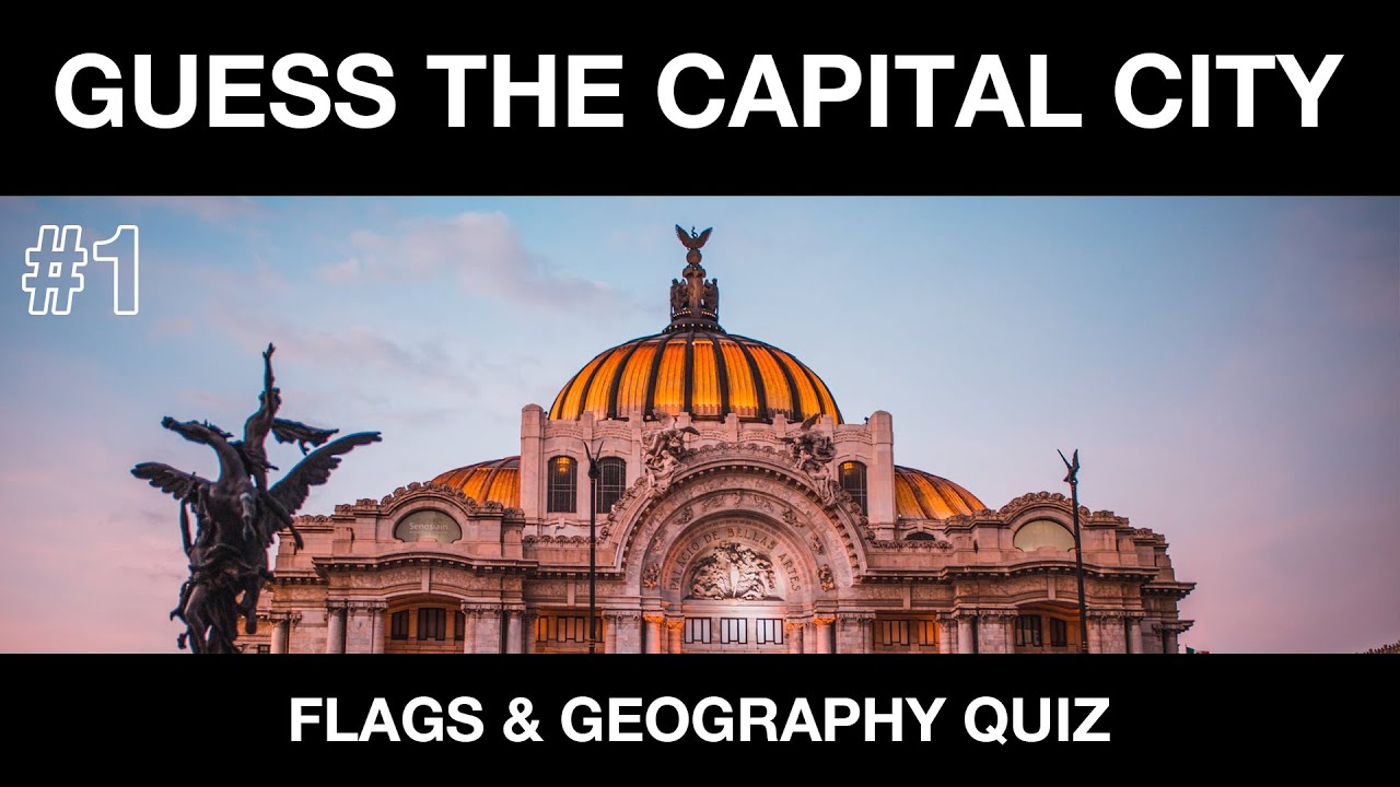 GUESS THE CAPITAL CITY FROM THE FLAG Geography Quiz YouTube
