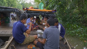 Cơm Chiều trên Sông Quê, Ếch Đồng nấu Canh Chua Lá Me | Nét Quê #251