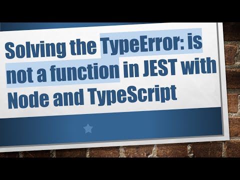 Solving the TypeError: