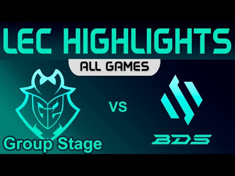 G2 vs BDS ALL GAMES Highlights LEC Group Stage A 2023 G2 Esports vs Team BDS by Onivia