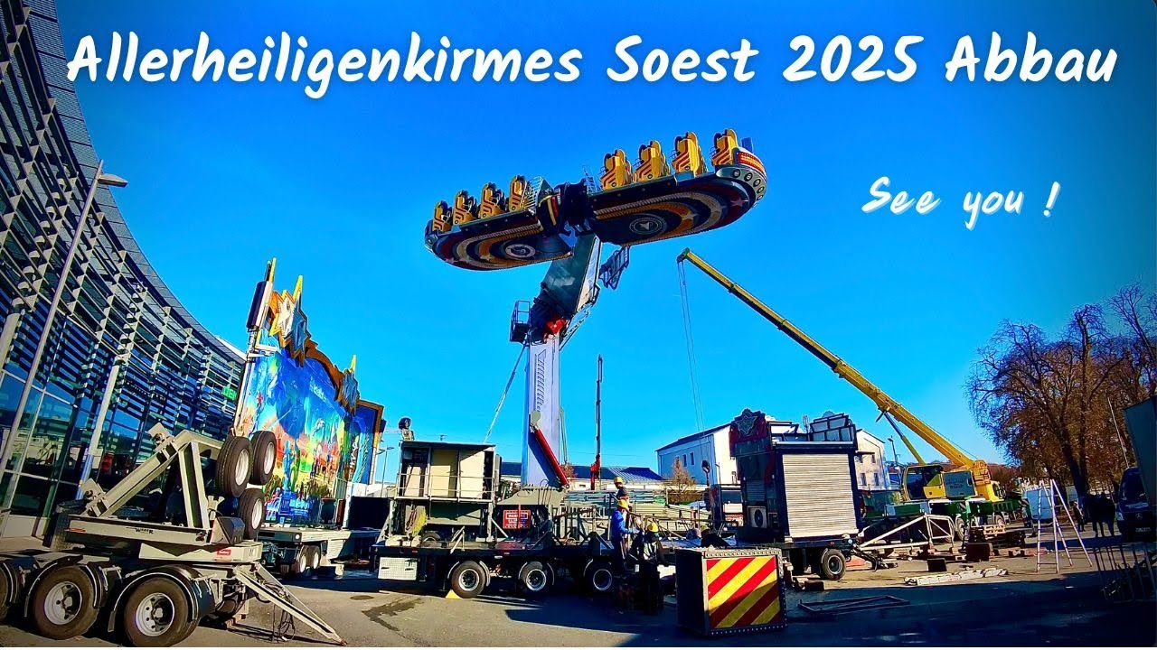 Allerheiligenkirmes Soest 2025 Abbau👋Kirmes-Abbau|Rundgang durch die größte Altstadtkirmes Europas🌞